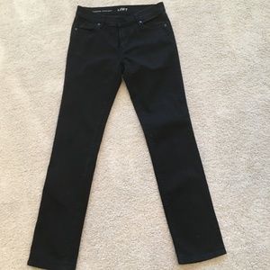 Loft Black Denim Jeans   Modern Straight Leg